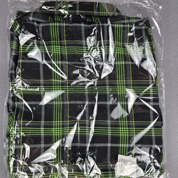 Dixxon Flannel Company Lamb Of God Shirt Mens XL Green Black Plaid Button Up NWT - Picture 4 of 4